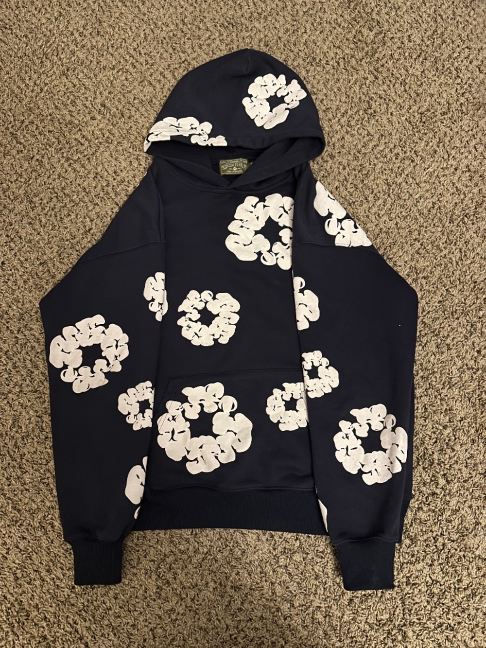 Navy Blue Denim Tears Hoodie
